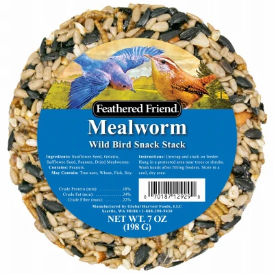 Mealworm Snack Stack Wild Bird Food, 7 oz.