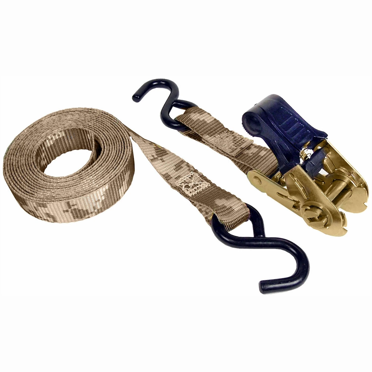RATCHET TIE-DOWN CAMO 1INX12FT