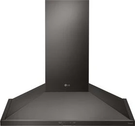LG 30" CHIMNEY HOOD WALL MOUNTED BLACK STAINLESS STEEL