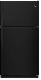 WHIRLPOOL 20.51 CU. FT. 33" TOP FREEZER REFRIGERATOR FRAMELESS BLACK