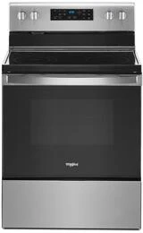 WHIRLPOOL 5.3 CU. FT. 30" ELECTRIC FREESTANDING RANGE STAINLESS STEEL