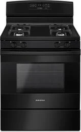 AMANA 30" FREESTANDING GAS RANGE BLACK