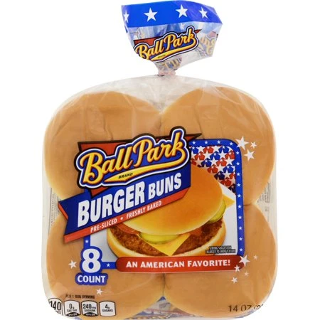 BALL PARK HAMBURGER BUNS 8CT