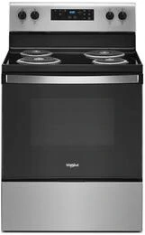 WHIRLPOOL 30" ELECTRIC 4 COIL RANGE STAINLESS STEEL