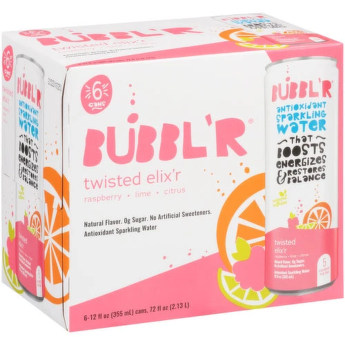 BUBBL'R TWISTED ELIXR 12OZ 6PK