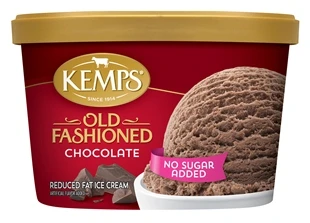 KEMP'S OLD FASHIONED NO SUGAR ADDED CHOCOLATE ICE CREAM 48OZ