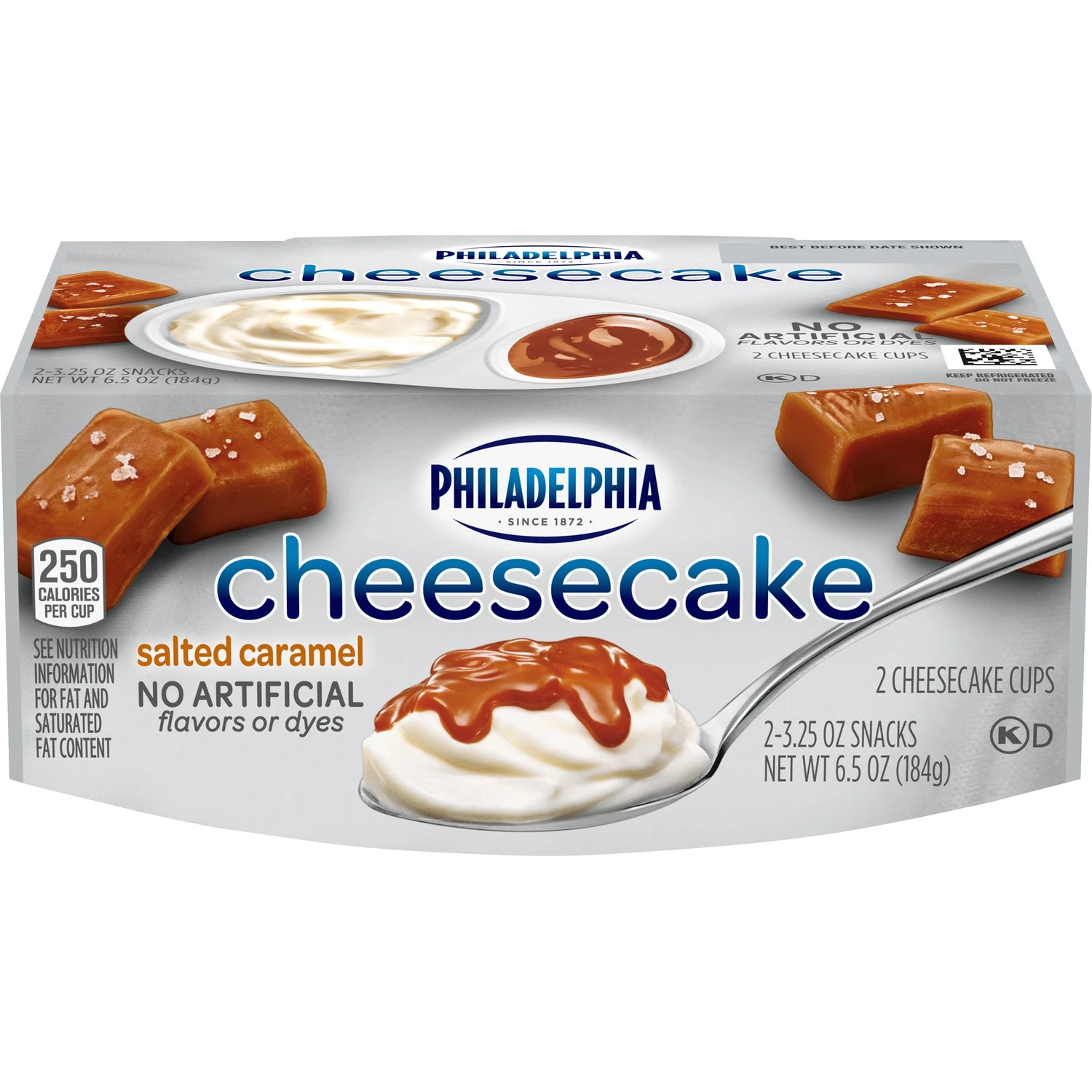 PHIALDELPHIA CHEESECAKE CUPS SALTED CARAMEL 2/3.25OZ