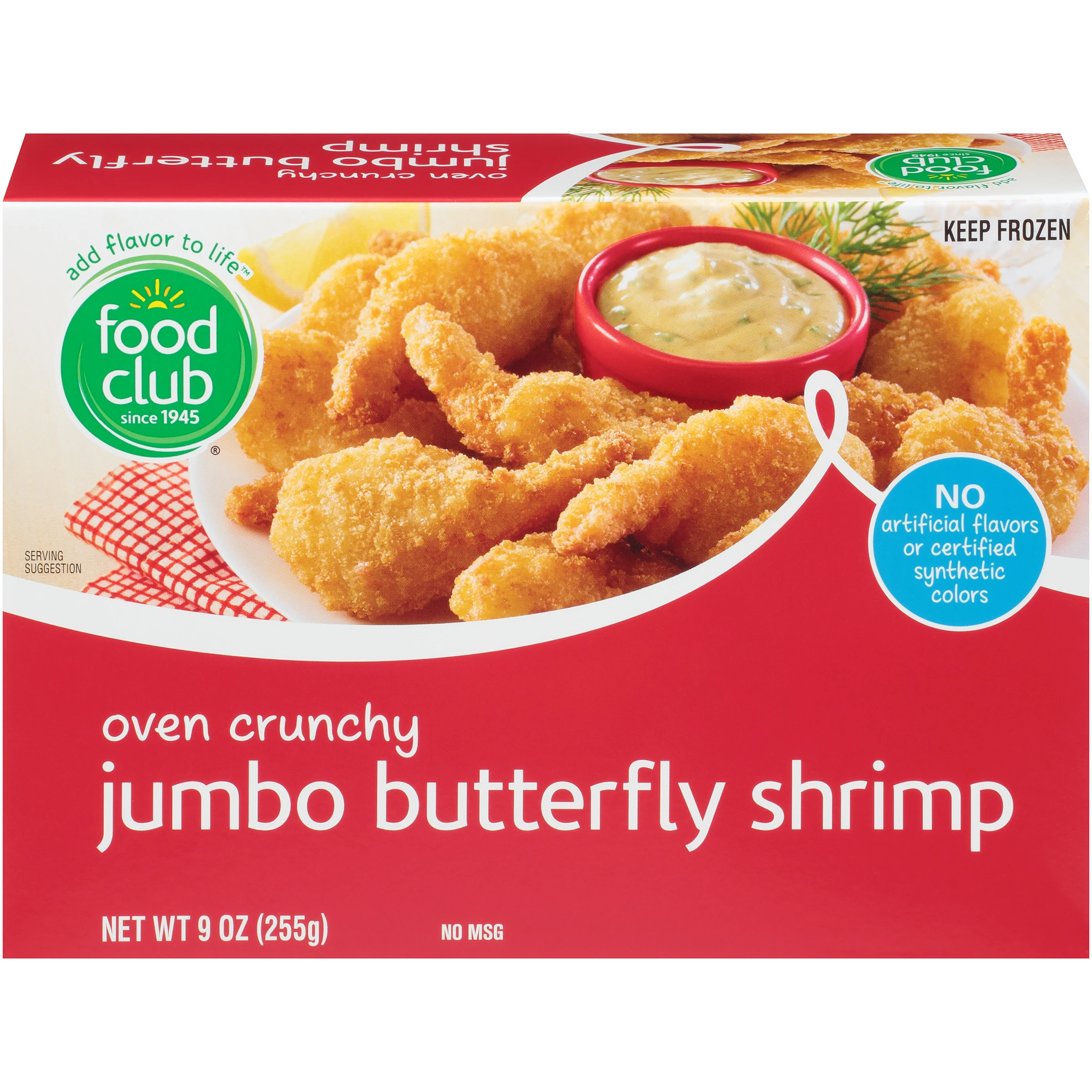 FOOD CLUB JUMBO BUTTERFLY SHRIMP 9OZ