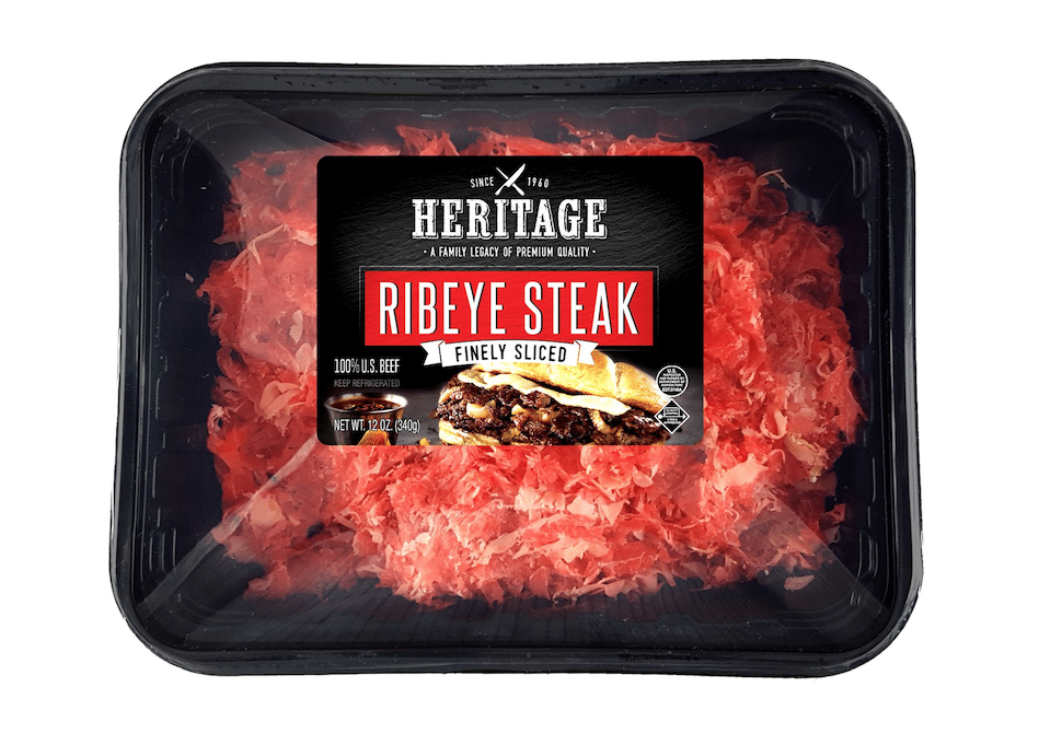 HERITAGE FINELY SLICED RIBEYE STEAK 12OZ