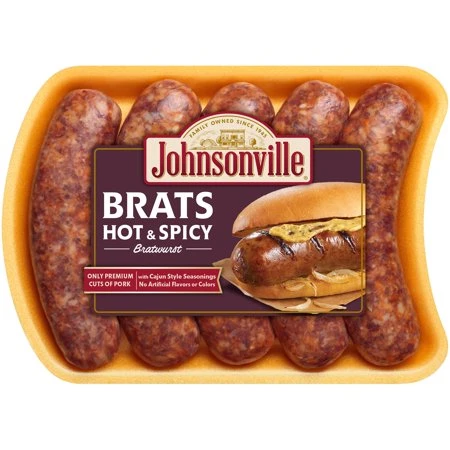 JOHNSONVILLE HOT & SPICY BRATWURST 19OZ