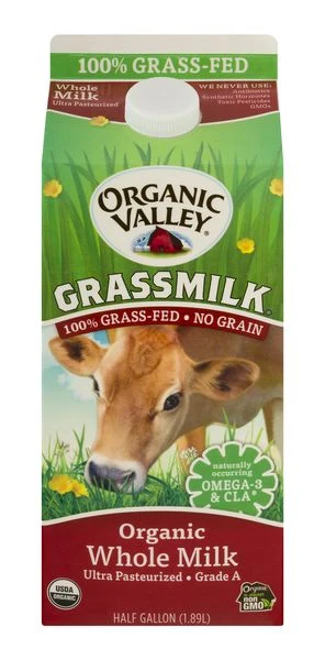 ORGANIC VALLEY WHOLE GRASS-FED MILK 64OZ