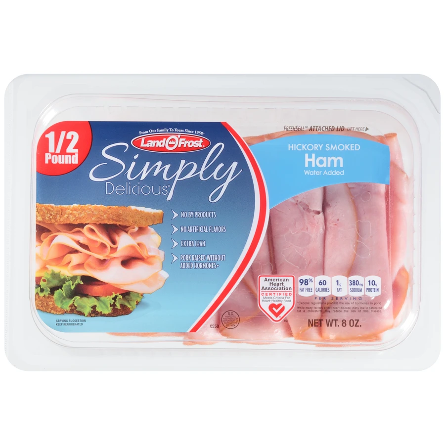 LAND O FROST HICKORY SMOKED HAM 8OZ