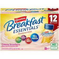 CARNATION STRAWBERRY BREAKFAST ESSENTIALS 8OZ 12PK