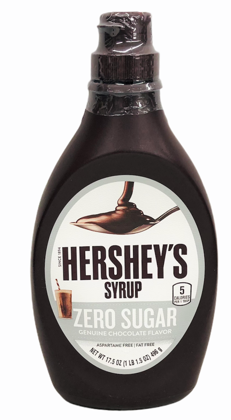 HERSHEYS ZERO SUGAR CHOCOLATE SYRUP 17.5OZ