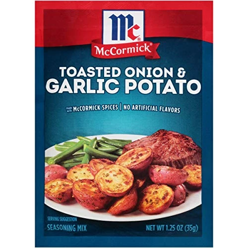 MCCORMICK TOASTED ONION & GARLIC POTATO SEASONING MIX 1.25OZ