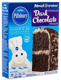 PILLSBURY DARK CHOCOLATE CAKE MIX 15.25OZ