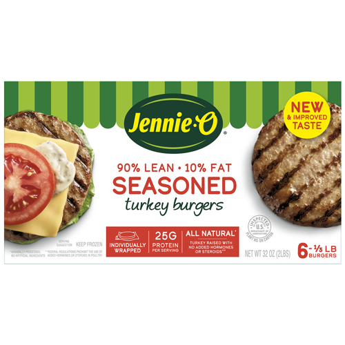 JENNIE-O SEASONED TURKEY BURGER 32OZ