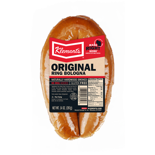 KLEMENT'S ORIGINAL COARSE RING BOLOGNA 14OZ