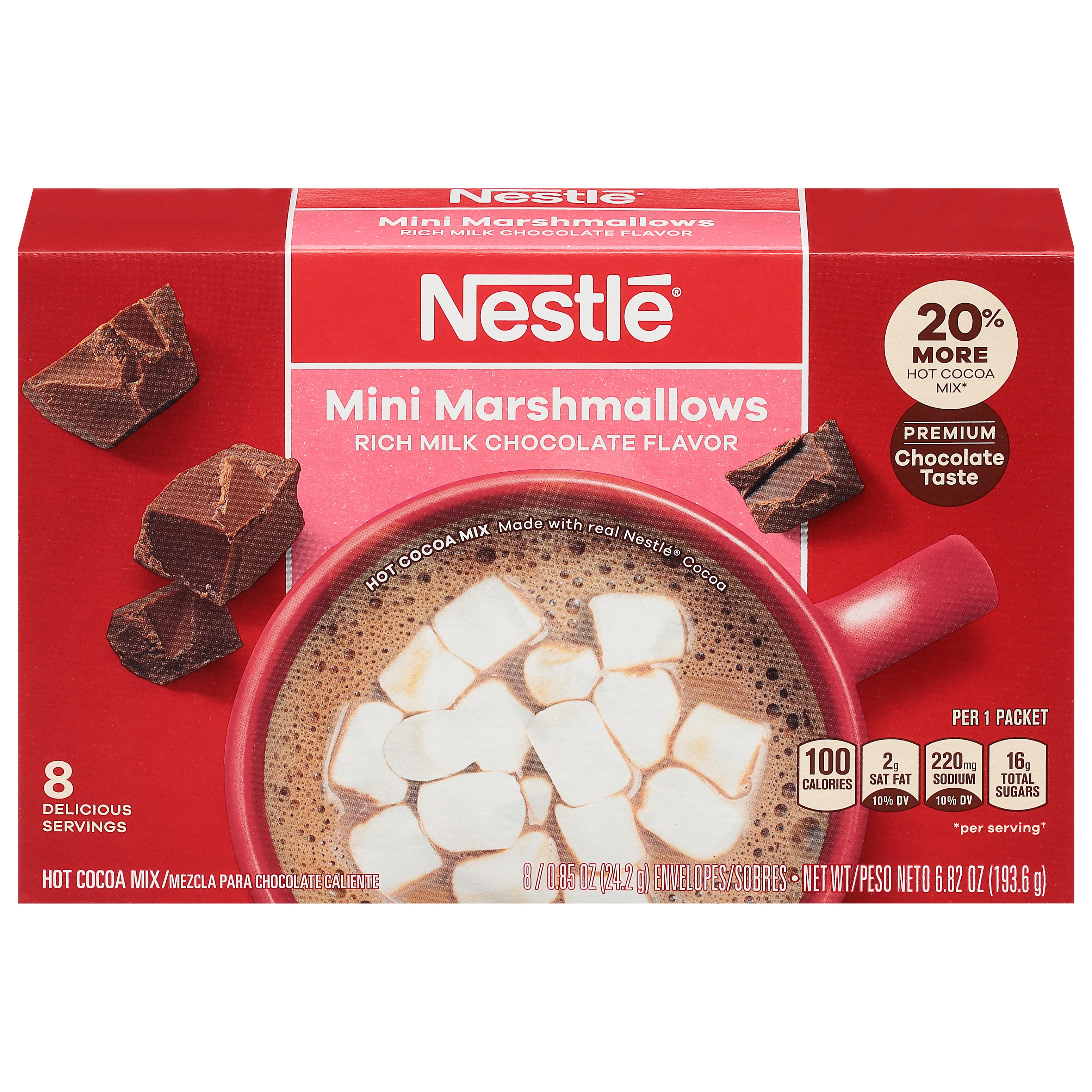 NESTLE MINI MARSHMALLOW HOT COCOA MIX 8PK