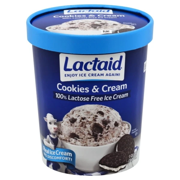 LACTAID QT CKY & CRM IC 32OZ