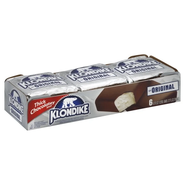 KLONDIKE ORIG ICE CREAM BAR 6PK