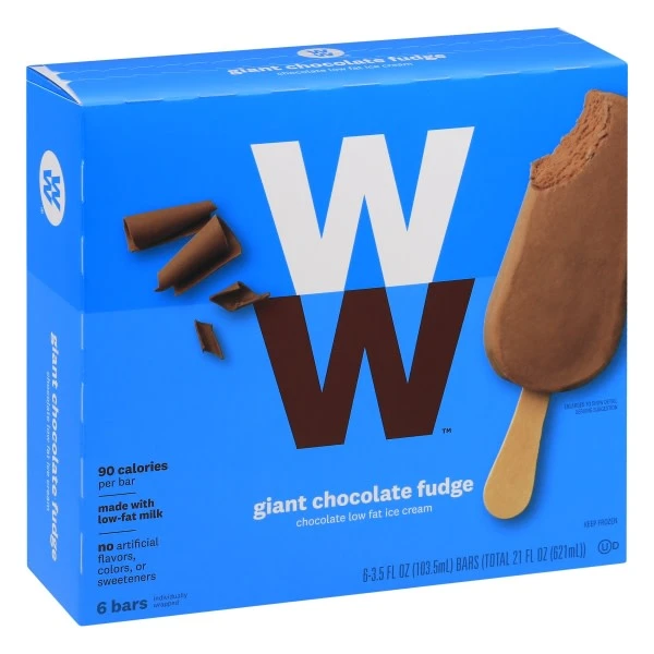 WW GIANT CHOCOLATE FUDGE BAR 6PK