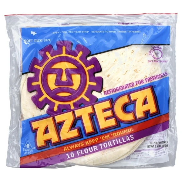 AZTECA FAJITA FLOUR TORT 8.5OZ