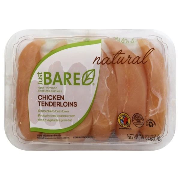 JUST BARE BREAST TENDERS 14OZ