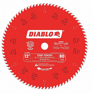 12" 80 TOOTH BLADE 1"ARBOR