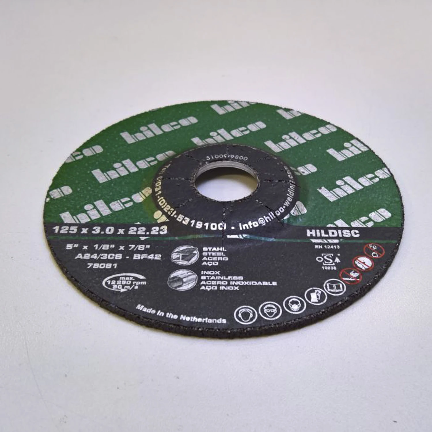 9"X1/8"X7/8" METAL CUTTING DISC