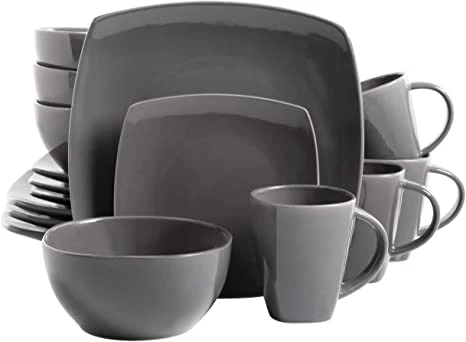 STONEWARE GRAY GLOSSY 16PC SET