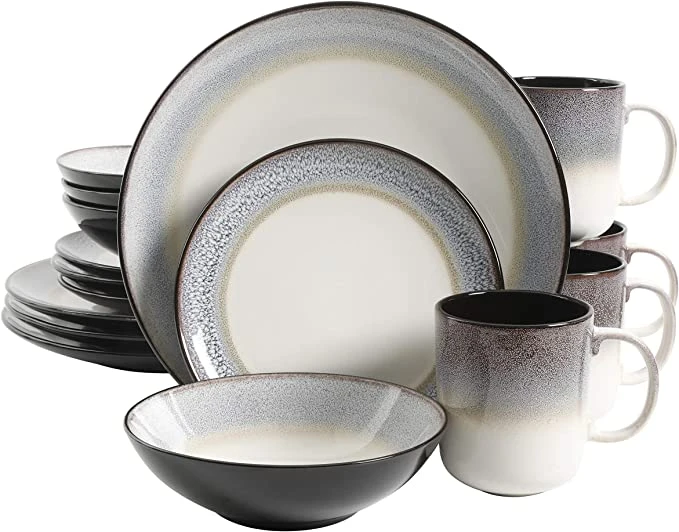 16PC DINNERWARE GREY SET