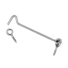 GATE HOOK & EYE 4"