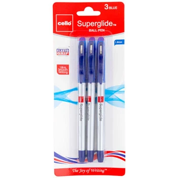  1.0 M 3CT BLUE INK PENS