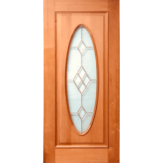 32X80 CEDAR GLASS DOOR WITH MOLDING