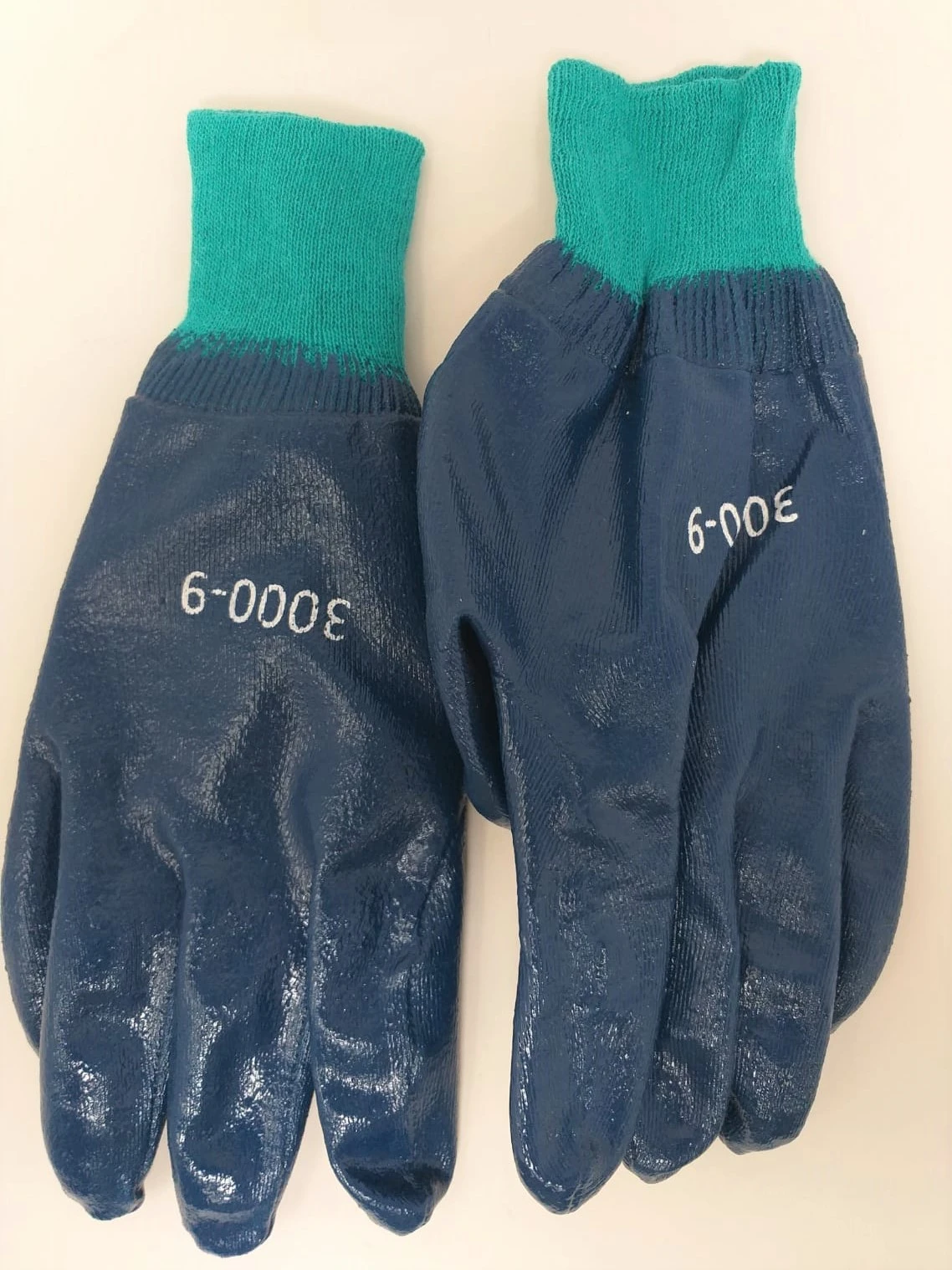 NITRILE COATED GREEN KNIT WRIST