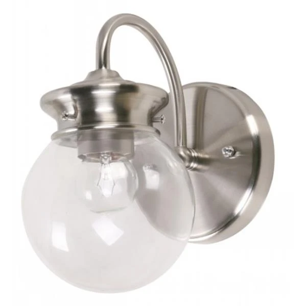 1L WALL LAMP SATN NICKEL E27 40W