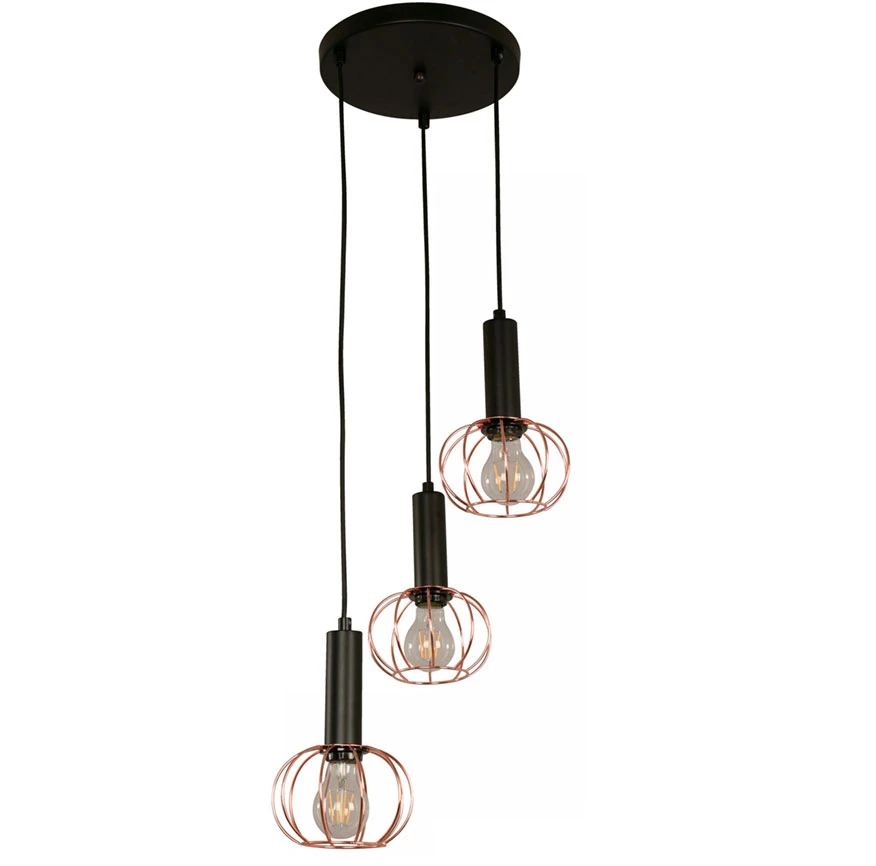 3L HANGING LAMP MATTE BLACK  40W