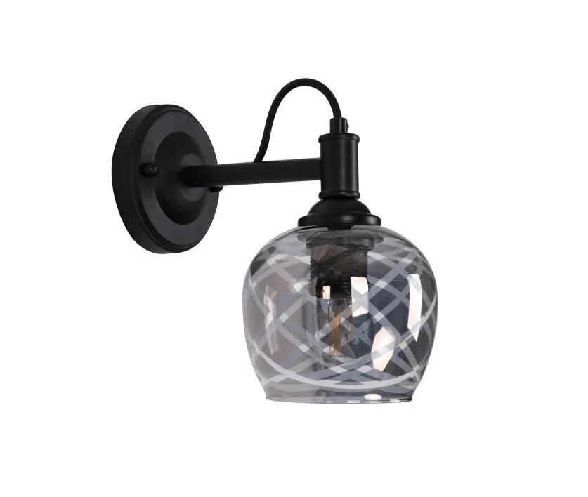 1L WALL LAMP MATTE BLACK E27 40W