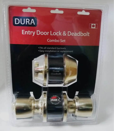 LOCK SET WITH SINGLE DEADBOLT PB