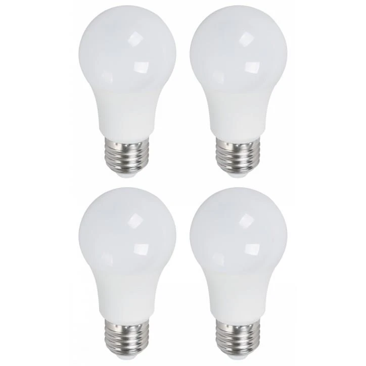 7W LED BULB A55 E27 3000K 4 PACK