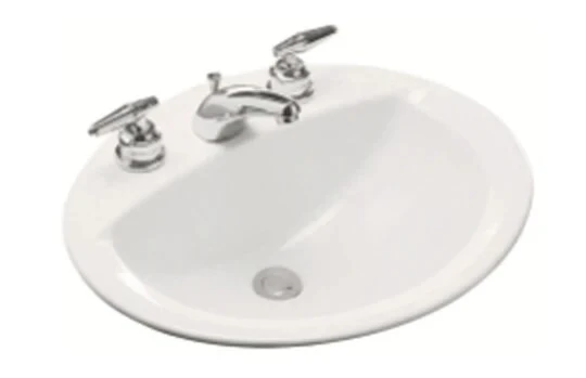 MARSELLA 1H DROP-IN SINK WHITE