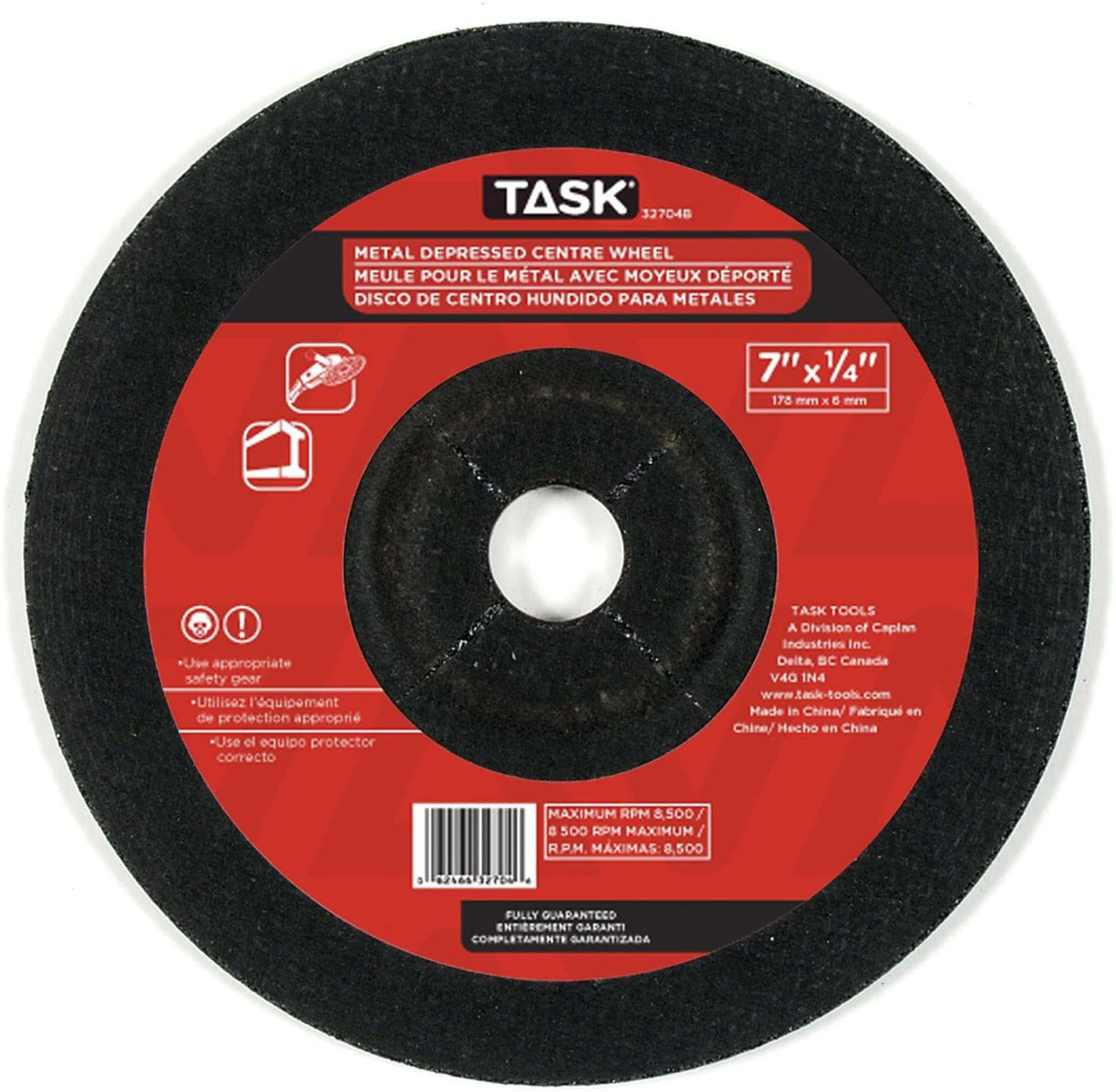 7 Inch Metal Cutting Wheel, 1/4 Inch Thick, 8500 Rpm, Arbor Size 7/8 Inch
