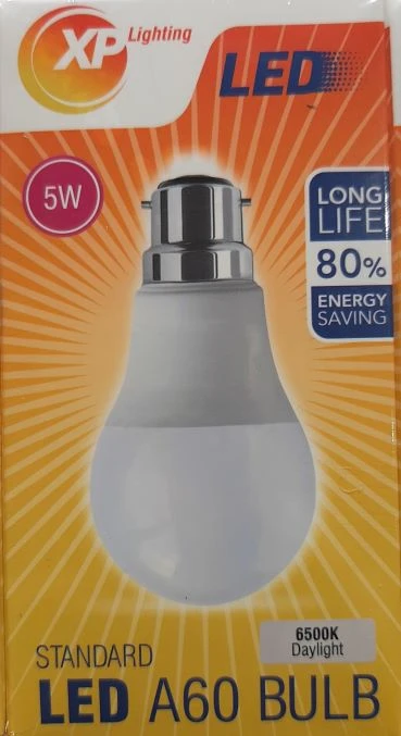 A60 B22 5W 220-240V LED BULB DAYLIGHT