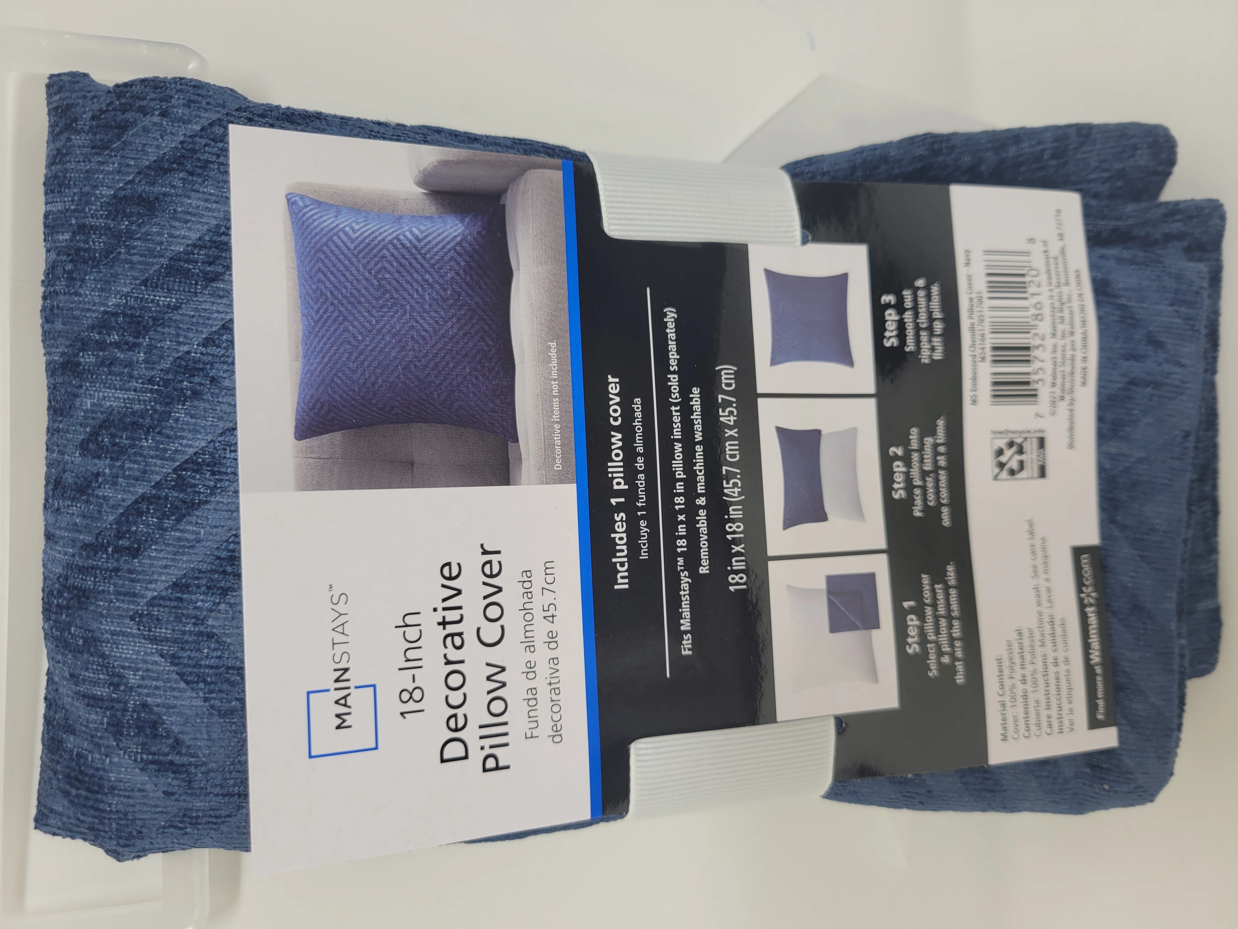 MS CHANILLE PILLOW COVER 18X18
