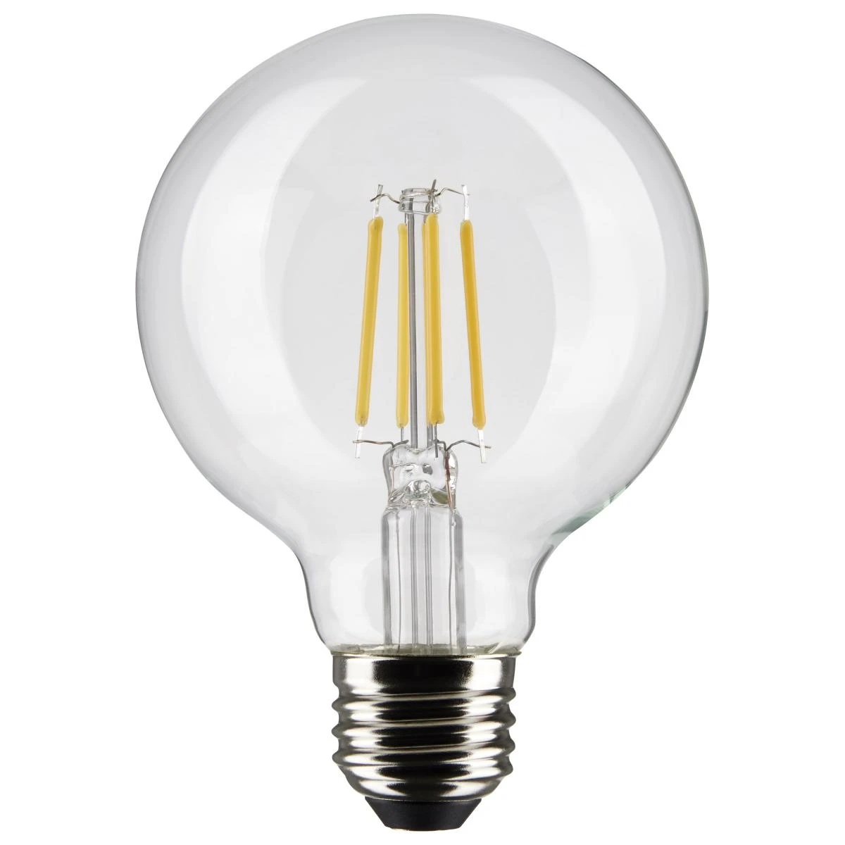 Satco Nuvo 60W Equivalent Warm White G25 Medium Clear LED Decorative Light Bulb (2-Pack)