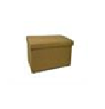 Camel Faux Linen Double Folding Storage Ottoman - Versatile And Stylish