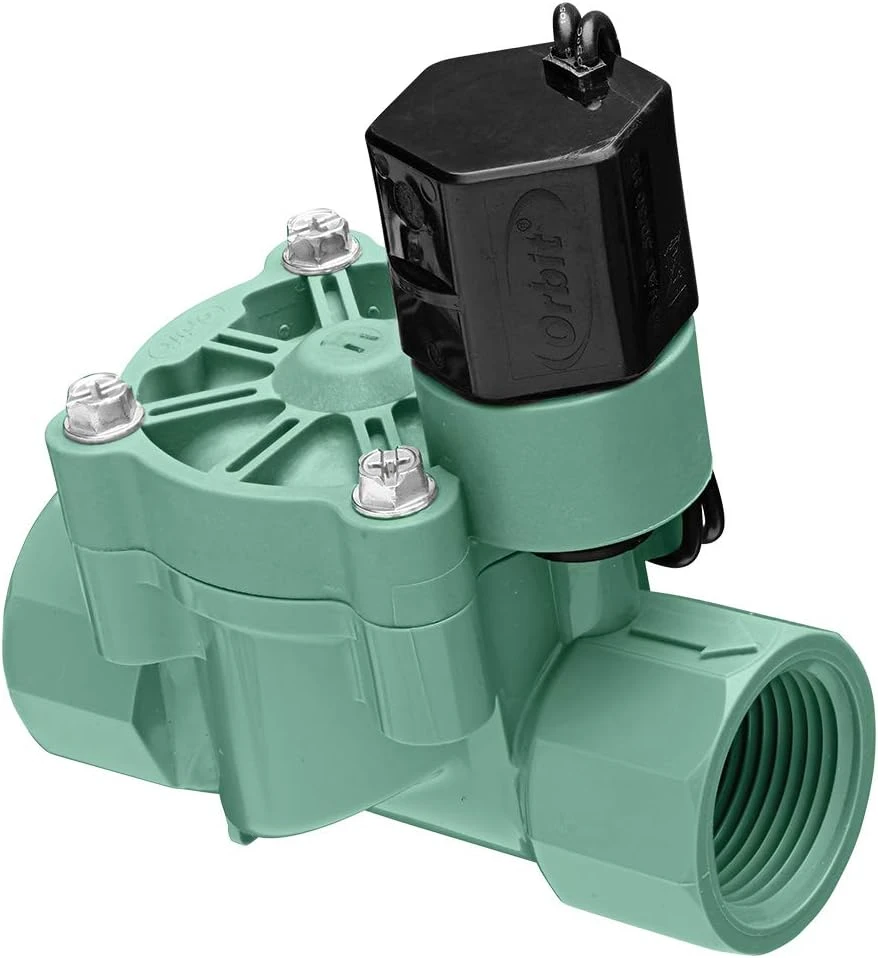 Underground Sprinkler Electric In-Line Straight Valve, 1 In.