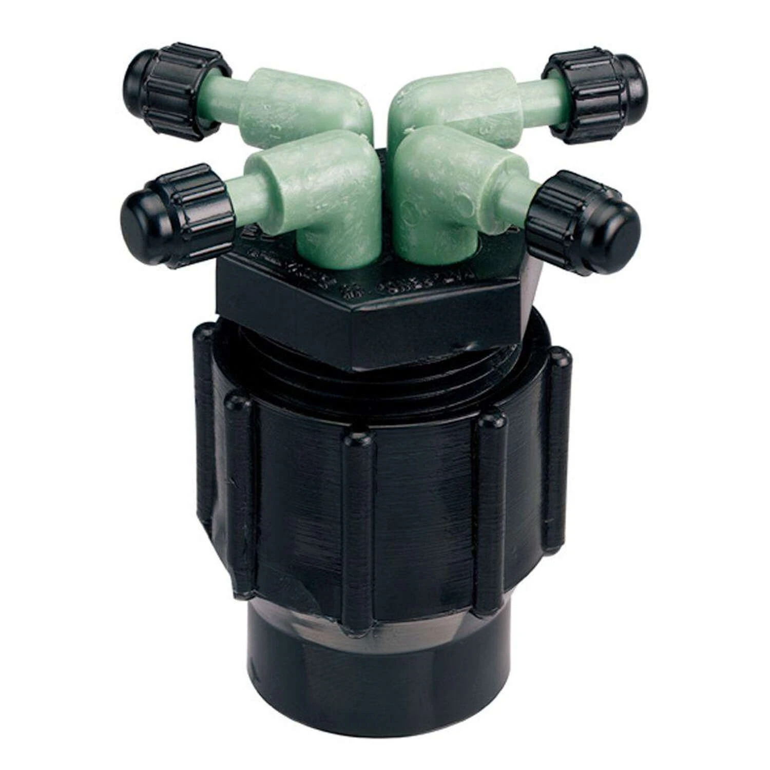 Drip Watering Manifold, 4-Port, Full-Flow