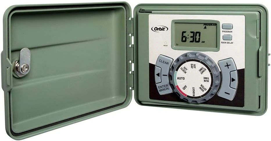 4-Station Watering Timer, Indoor/Outdoor Mount